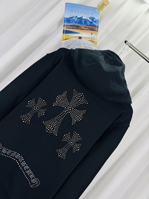 クロムハーツ リベット 3D カップル カジュアル カーディガン スパーカー