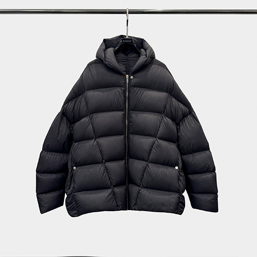 リックオウエンス キャットウォークスタイルのダークグースダウンジャケット