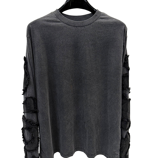 リックオウエンスコピー ダークスタイルのパッチ刺繍入り長袖シャツ