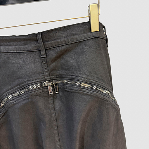 リックオウエンス ダークスタイルのジッパー付きスキニーパンツ