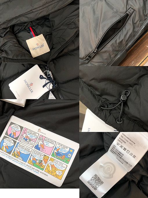 モンクレール Laveraet フード付きショートダウンジャケット