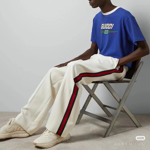 グッチコピー カラーブロックリボンニットパンツ