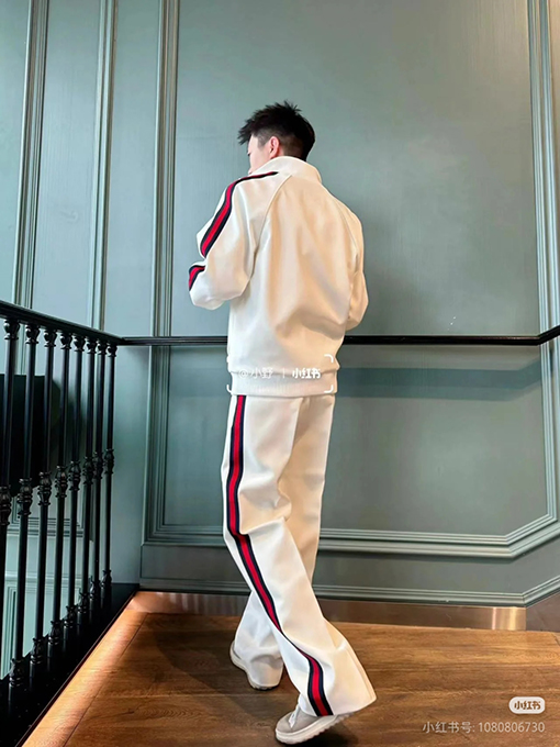 グッチコピー カラーブロックリボンニットパンツ