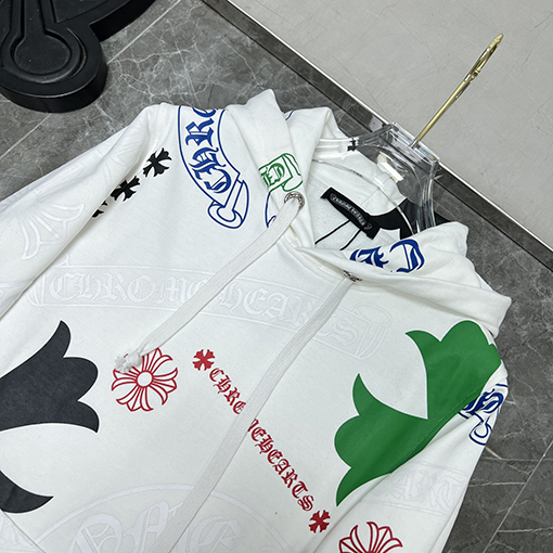 クロムハーツ 限定オンライン オールロゴ パーカー