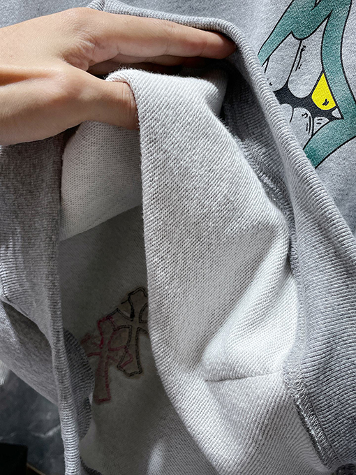 クロムハーツ カラフルなクロスパッチワークサンスクリット手描きグラフィティパーカー