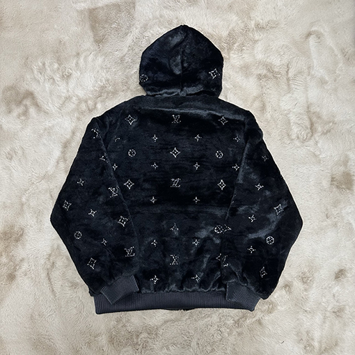 ルイヴィトン ホットダイヤモンドカシミ毛皮ヤジャケット