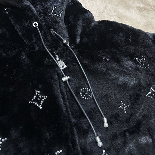 ルイヴィトン ホットダイヤモンドカシミ毛皮ヤジャケット