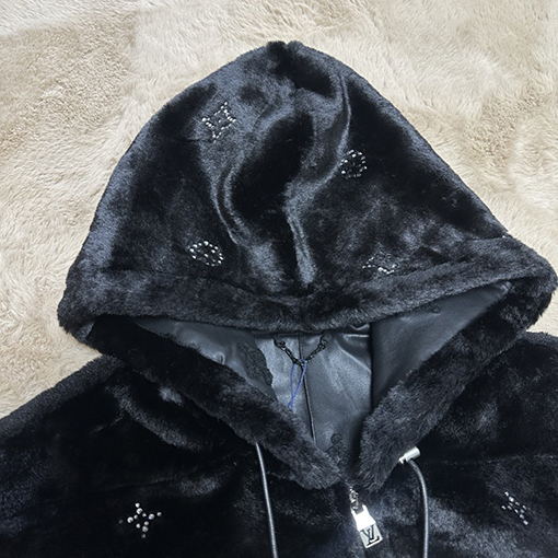 ルイヴィトン ホットダイヤモンドカシミ毛皮ヤジャケット