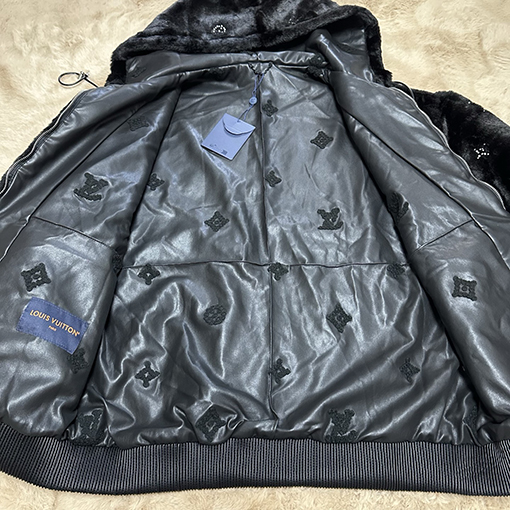 ルイヴィトン ホットダイヤモンドカシミ毛皮ヤジャケット
