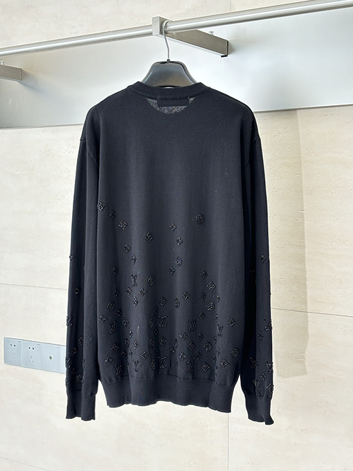 ルイヴィトンコピー 新しい無地ビーズニットセーター