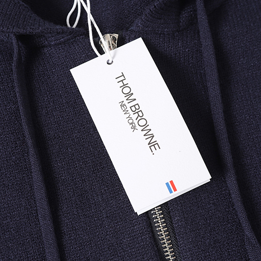 トムブラウン セイルボート柄ウールブレンドジップアップカーディガンセーター