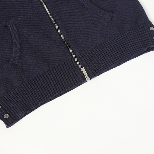 トムブラウン セイルボート柄ウールブレンドジップアップカーディガンセーター