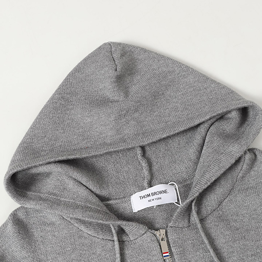 トムブラウン セイルボート柄ウールブレンドジップアップカーディガンセーター