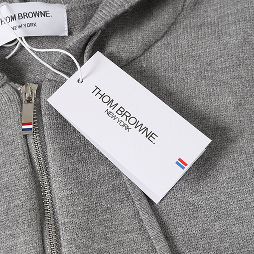 トムブラウン セイルボート柄ウールブレンドジップアップカーディガンセーター