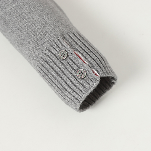 トムブラウン セイルボート柄ウールブレンドジップアップカーディガンセーター