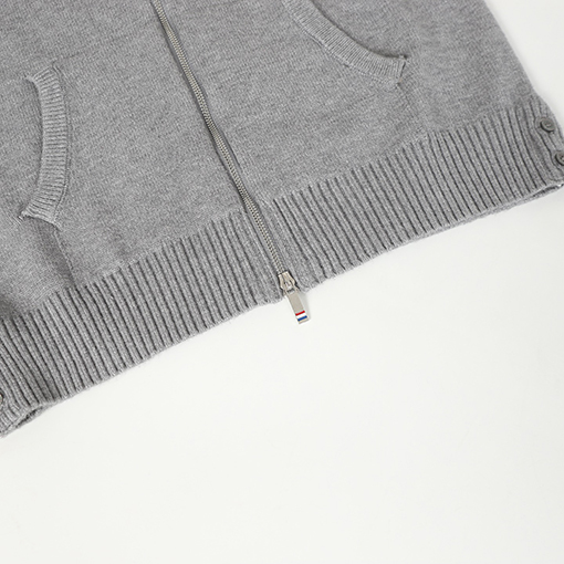 トムブラウン セイルボート柄ウールブレンドジップアップカーディガンセーター