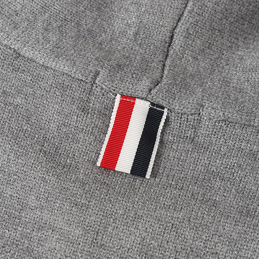 トムブラウン セイルボート柄ウールブレンドジップアップカーディガンセーター