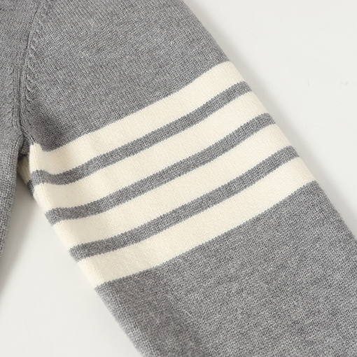 トムブラウン セイルボート柄ウールブレンドジップアップカーディガンセーター