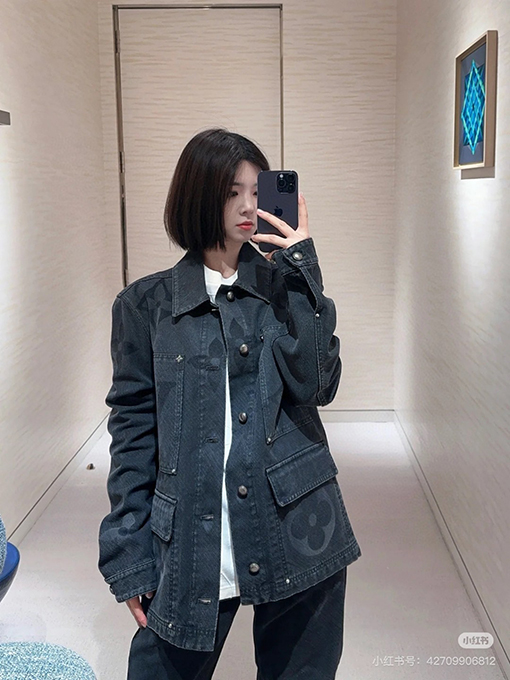 ルイヴィトン グラデーションレターデニムジャケット