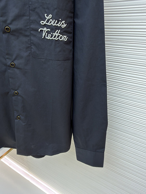 ルイヴィトンコピー ビーズロゴ長袖シャツ