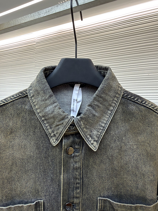 フェンディ ラペルシングルブレストオーバーロックデニムジャケット