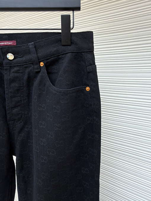 グッチコピー 新しいスタイルのジャカード柄ジーンズ