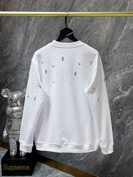 クロムハーツ 星空クロスクルーネックスウェットシャツ