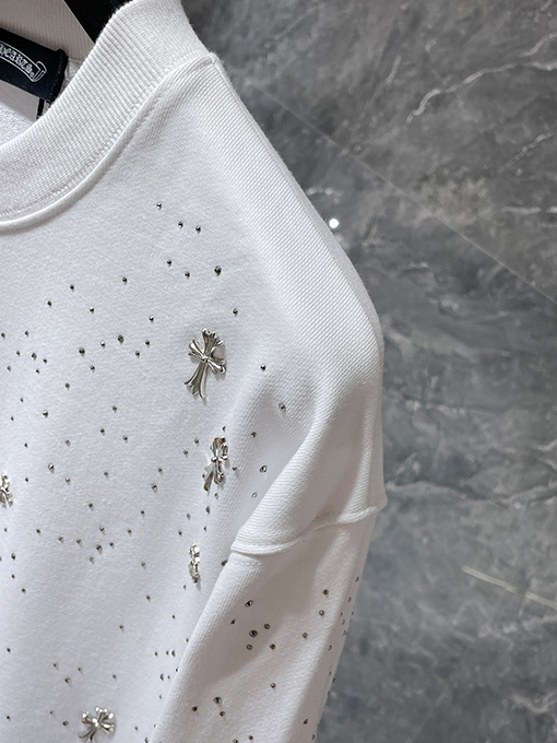 クロムハーツ 星空クロスクルーネックスウェットシャツ