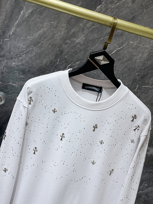 クロムハーツ 星空クロスクルーネックスウェットシャツ