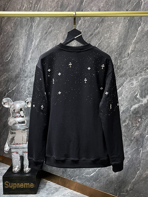 クロムハーツ 星空クロスクルーネックスウェットシャツ