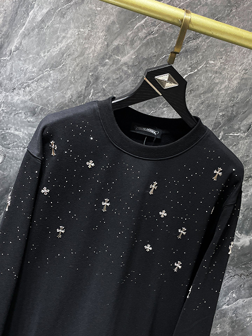クロムハーツ 星空クロスクルーネックスウェットシャツ