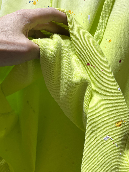 クロムハーツ クロスホースシューグラデーションスプラッターペイントラインストーンパーカー