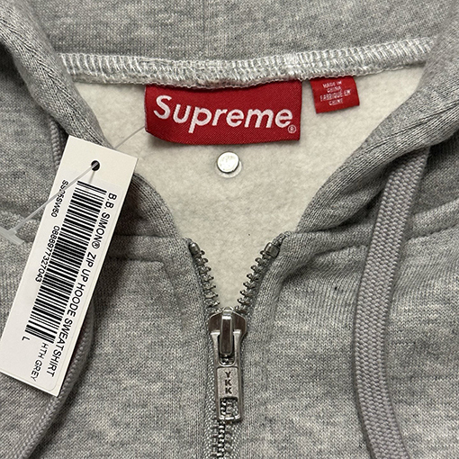 SUPREME x B.B.SIMON ZIP UP HOODED コラボレーション スワロフスキークリスタル ジップパーカー