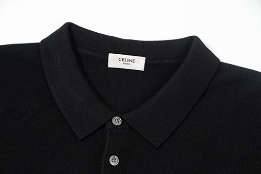 セリーヌスーパーコピー 新しいカジュアルなポロカラーウールセーター