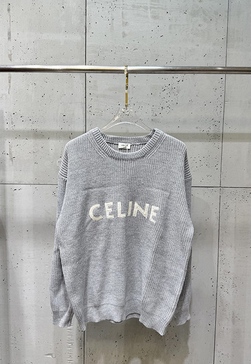 セリーヌ 新しいパッチワーククルーネックセーター
