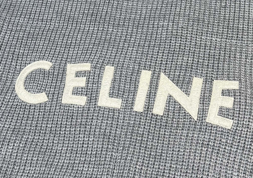 セリーヌ 新しいパッチワーククルーネックセーター