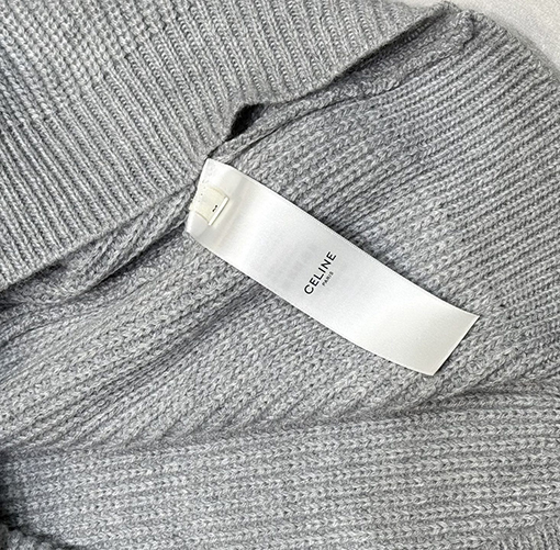 セリーヌ 新しいパッチワーククルーネックセーター