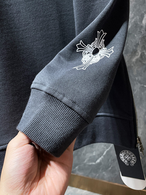 クロムハーツ サンスクリット語の馬蹄文字クルーネックスウェットシャツ