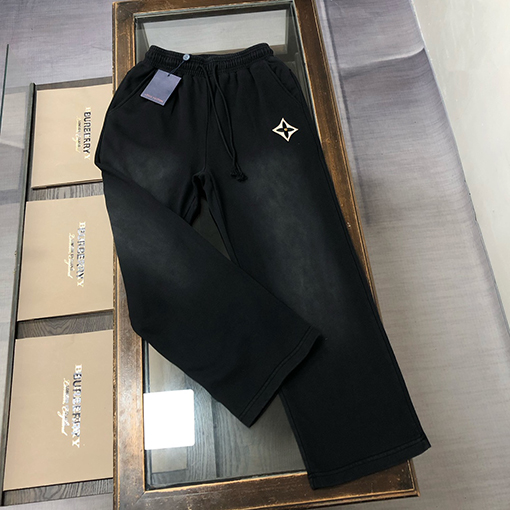 ルイヴィトン 新しいカップルのヘビーデューティーウォッシュストレートレッグスウェットパンツ