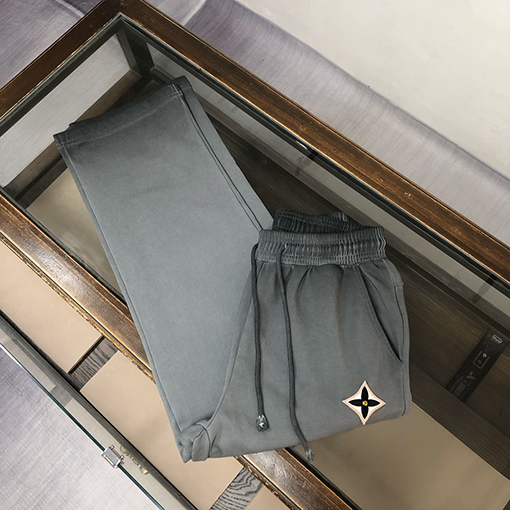 ルイヴィトン 新しいカップルのヘビーデューティーウォッシュストレートレッグスウェットパンツ