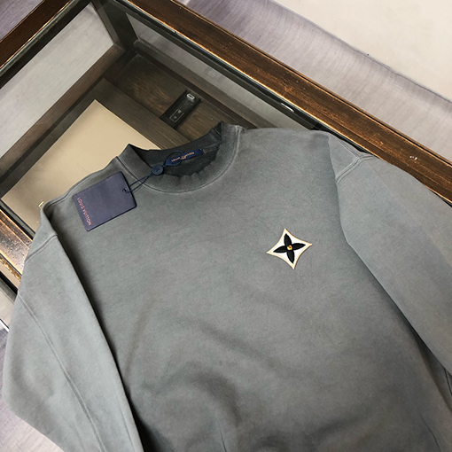 ルイヴィトン 新しいカップルのヘビーデューティーウォッシュドスウェットシャツ