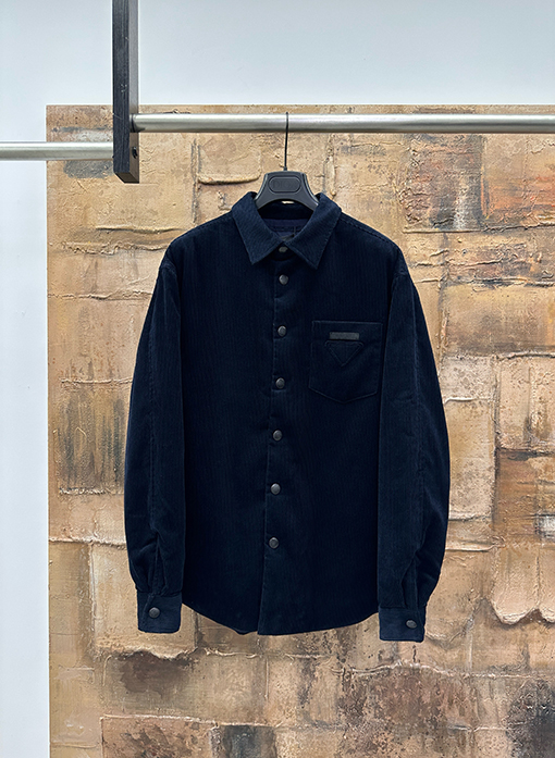 プラダ 新しいコーデュロイコットンジャケット