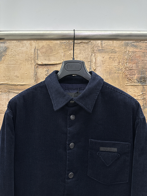 プラダ 新しいコーデュロイコットンジャケット