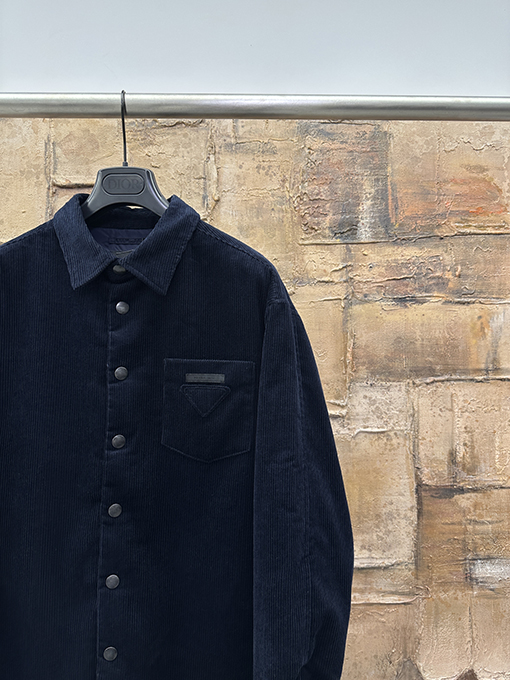 プラダ 新しいコーデュロイコットンジャケット