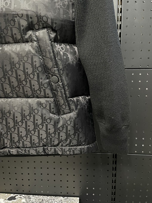 ディオールコピー 新しいモノグラムニットダウンジャケット