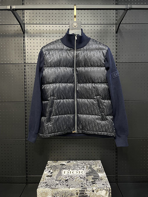 ディオールコピー 新しいモノグラムニットダウンジャケット