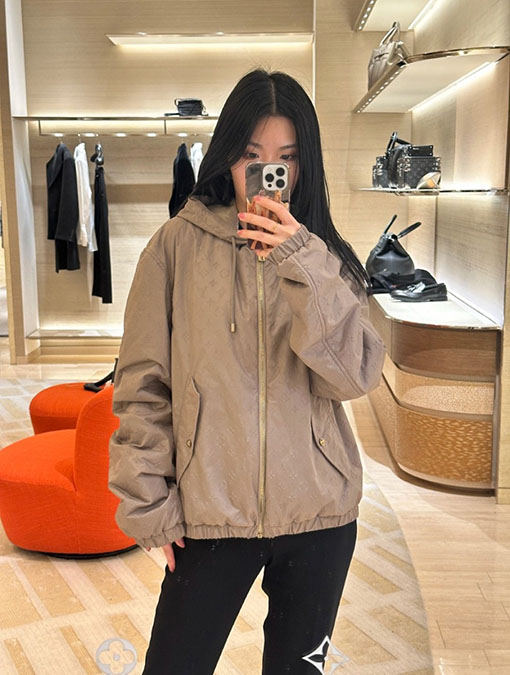 ルイヴィトン 新しいエンボスのコットンパッド入りジャケット