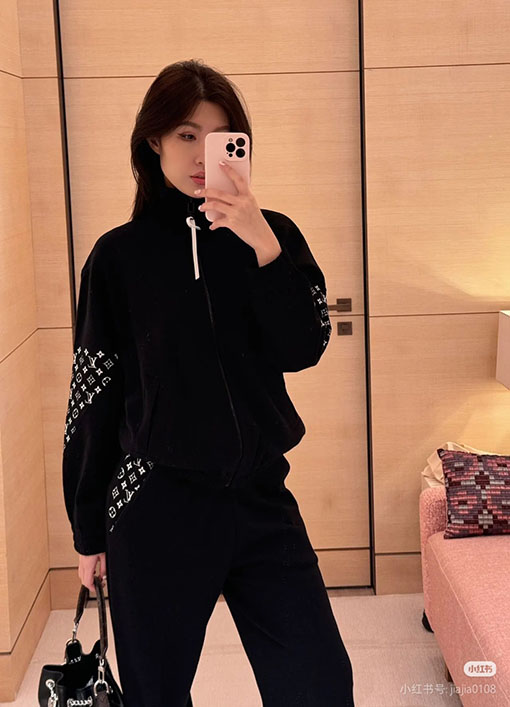 ルイヴィトン Monogram エレメントニットジップアップジャケット