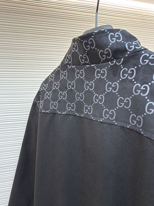 グッチスーパーコピー エンボスGGスエードジャカードボンバージャケット