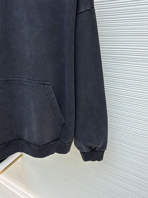 バレンシアガスーパーコピー Balenciaga back 刺繍入りフード付きスウェットシャツ